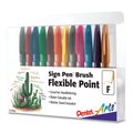 Pentel Pen, Brush, Flex Point, Ast, PK12 SES15CPC12